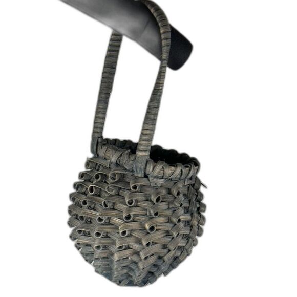 Pinapple Basket With Handle, Green Color see Diagram In Photos - Picture 2 of 8